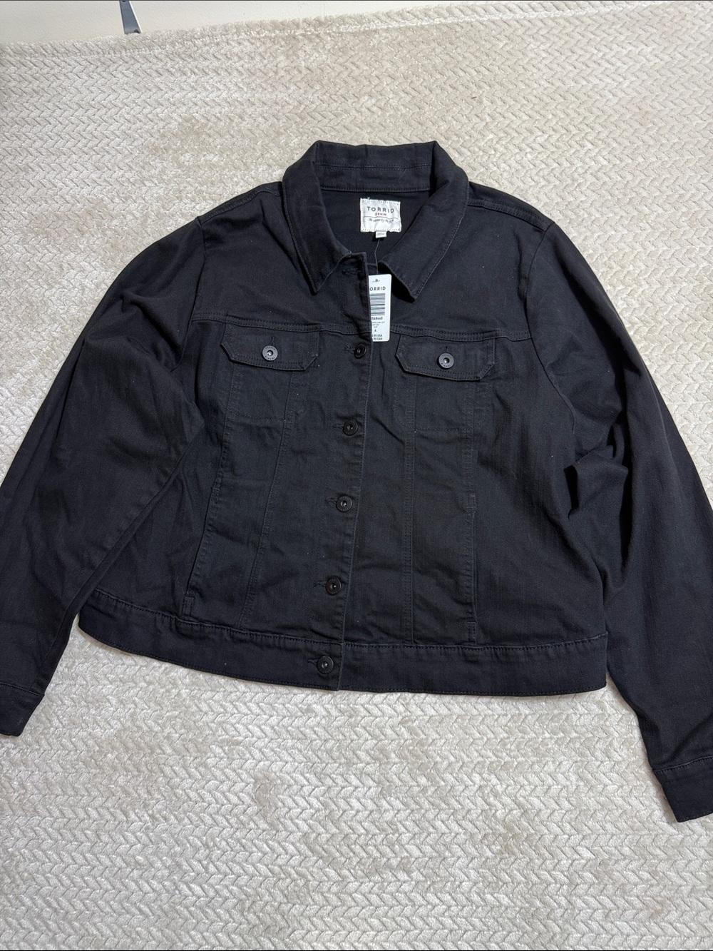 torrid Black Denim Trucker Jacket